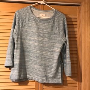 Blue sweater from Lou & Grey